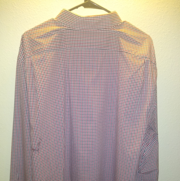 💜 George Classic fit Red/White/Blue  Dress Shirt - Picture 3 of 4